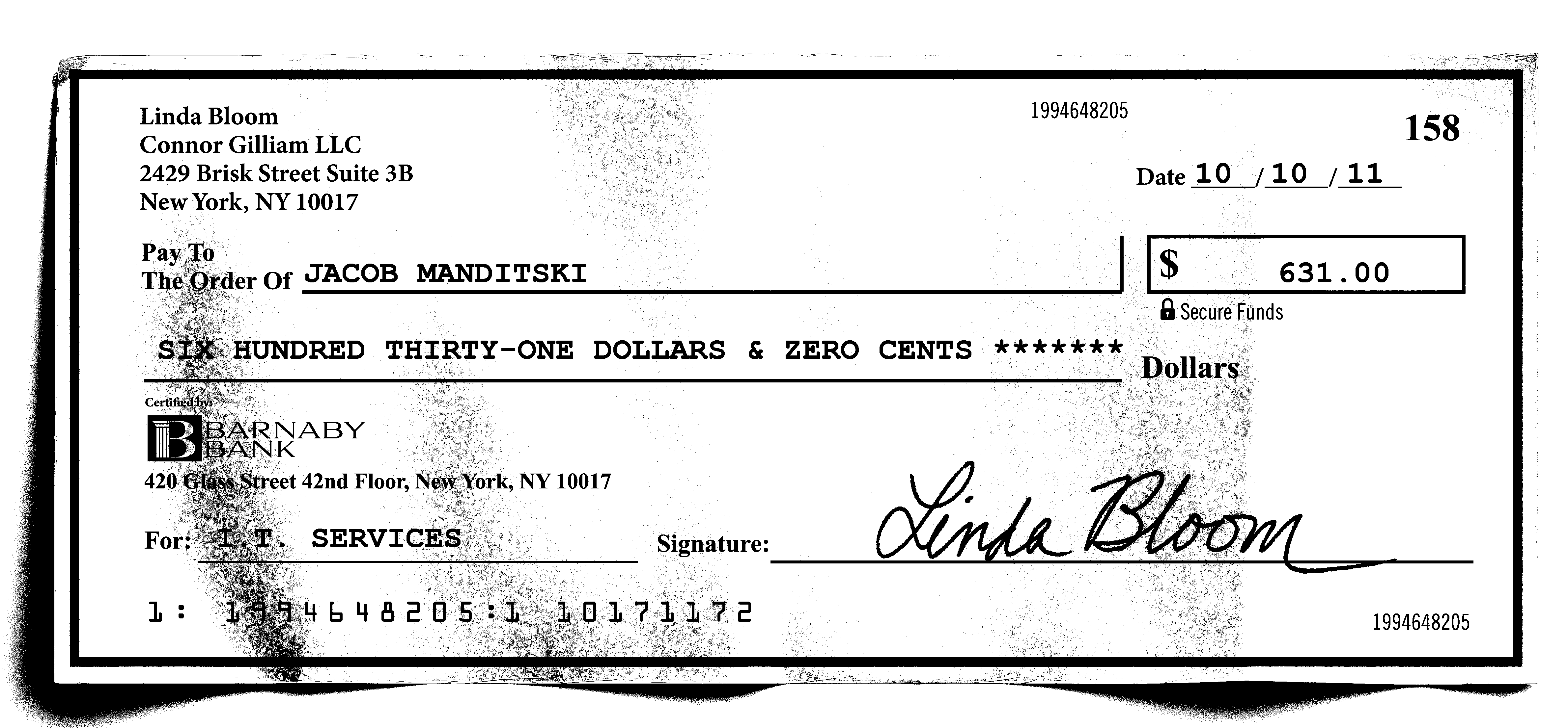 610 linda 10 year old check